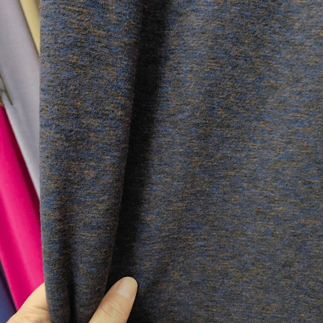 蓝紫 炫彩羊绒布料