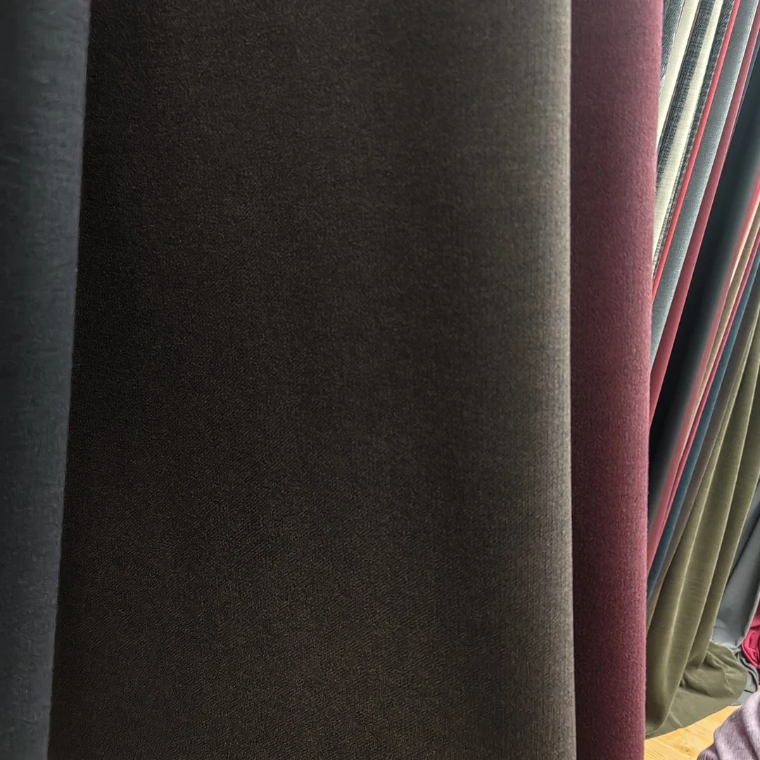 美拉德色  步步高   醋酸蚕丝羊绒布料活动价