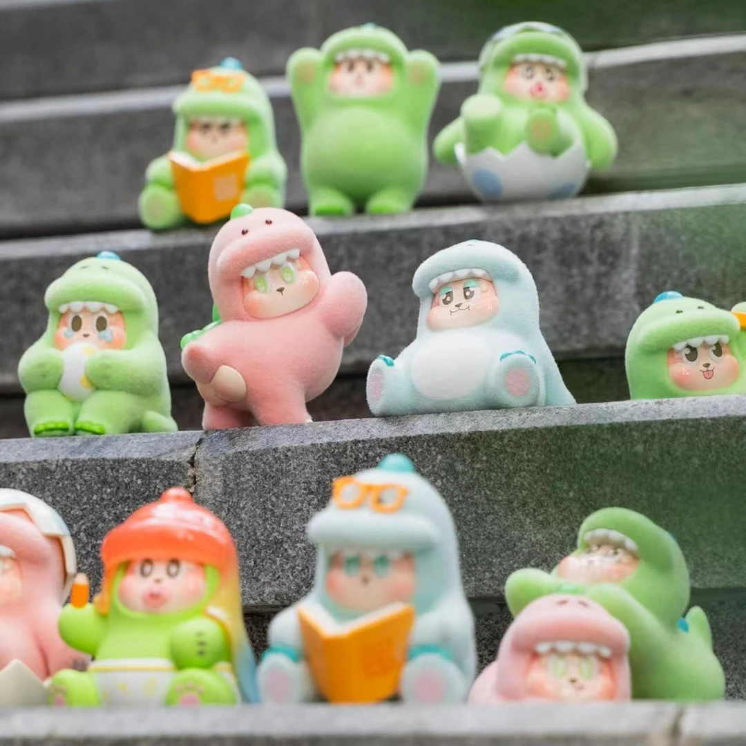 【拆盒】恐龙毛龙龙系列手办盲盒-恐龙抗狼潮玩【不支持退换】