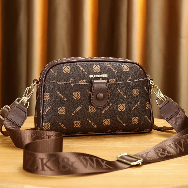 包包女2024夏季新款妈妈迷你单肩斜挎包韩版复古印花百搭小方包女