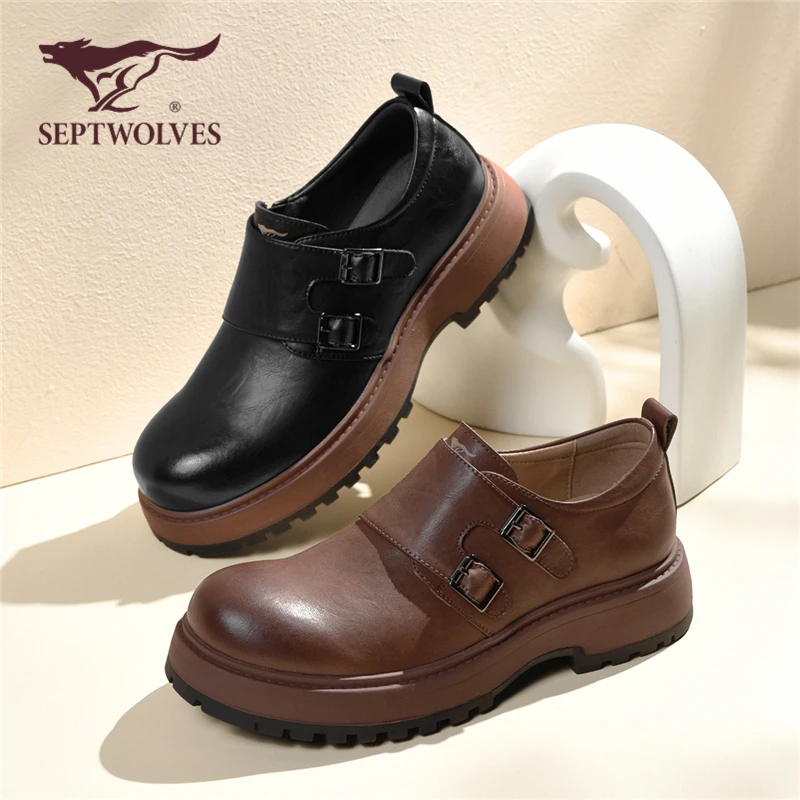 七匹狼马丁靴男款英伦风厚底低帮靴子工装鞋2025新款复古休闲男鞋