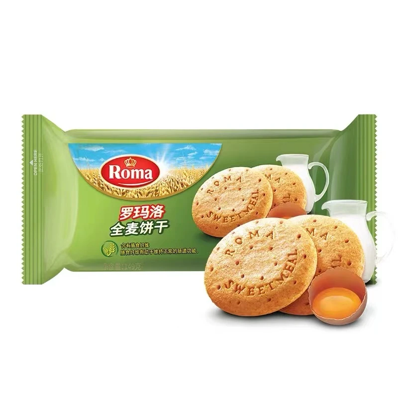 2025年5月到期罗玛洛全麦饼干149g印尼原装进口网红休闲糕点