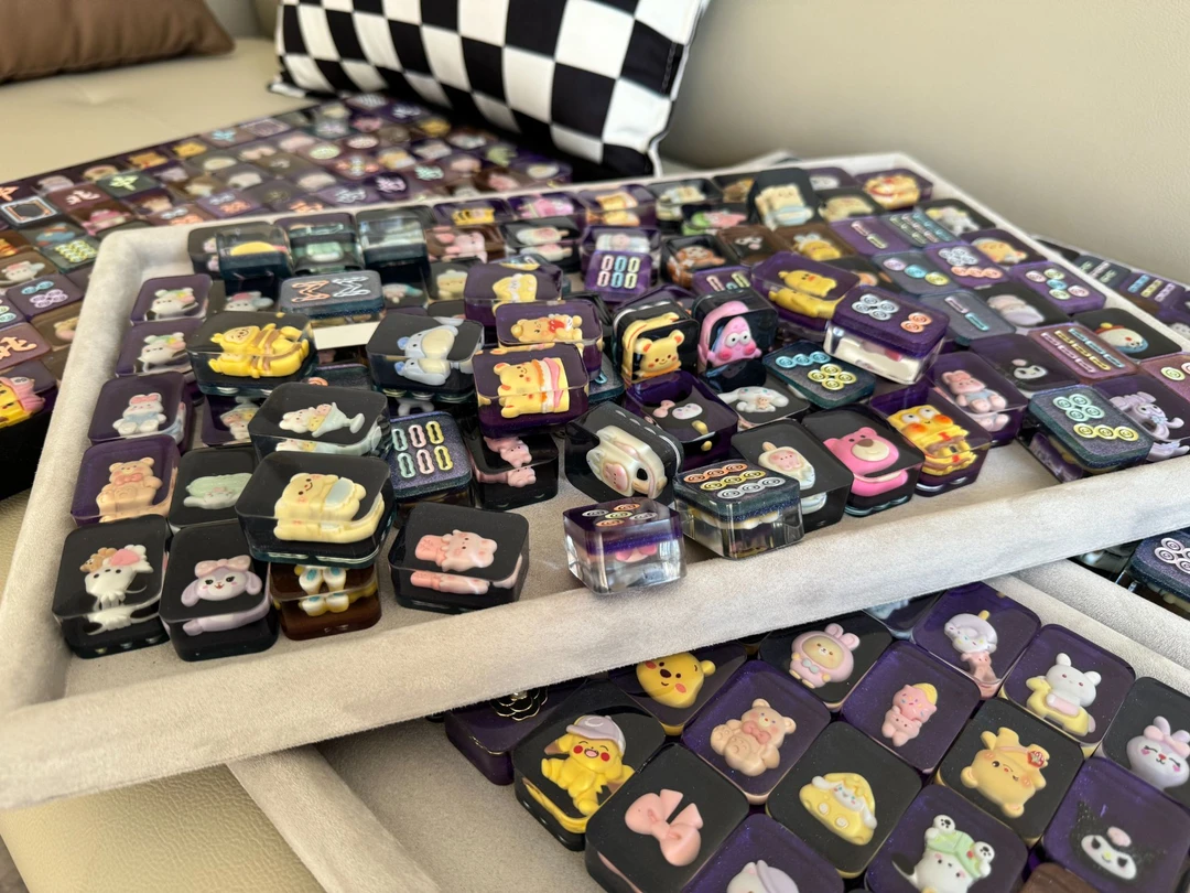 【发车代拆单】【手工滴胶麻将】【满三人发车不排单】麻将摆件盲袋盲盒