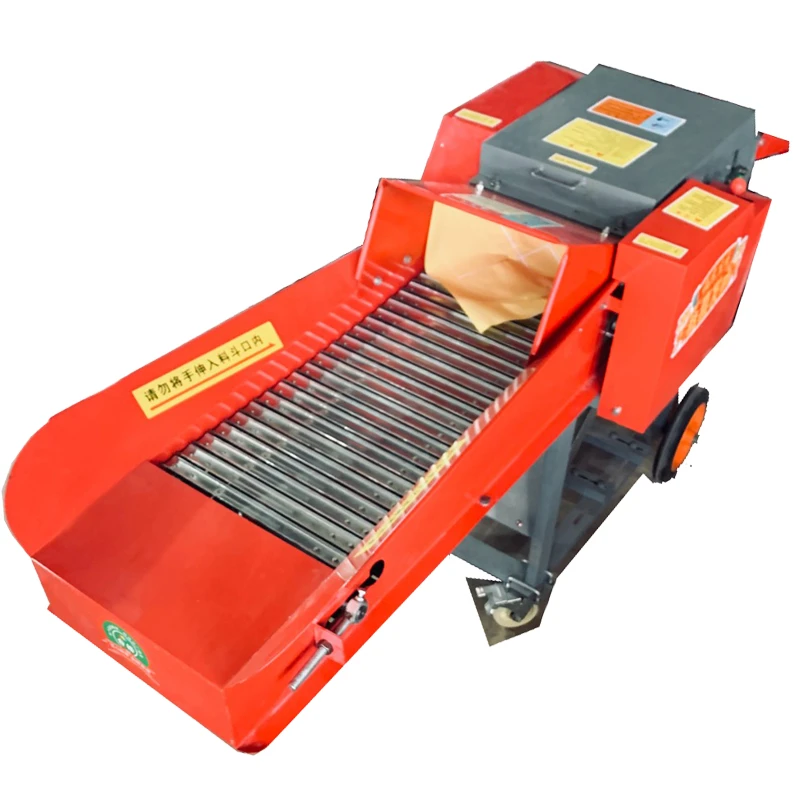 特大型卧式铡草揉丝一体机干湿两用养殖切草粉碎机（好刀