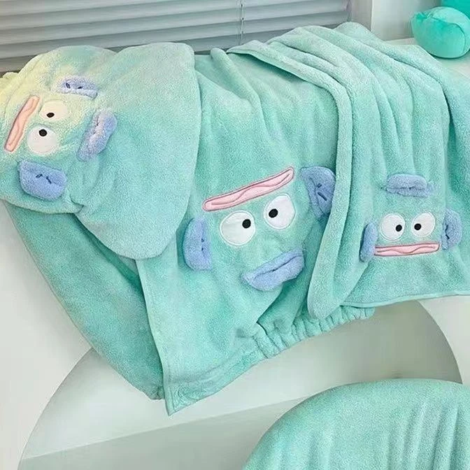 小丑鱼汉顿浴巾浴裙卡通可爱包头巾长发干发帽家用浴帽学生包头巾