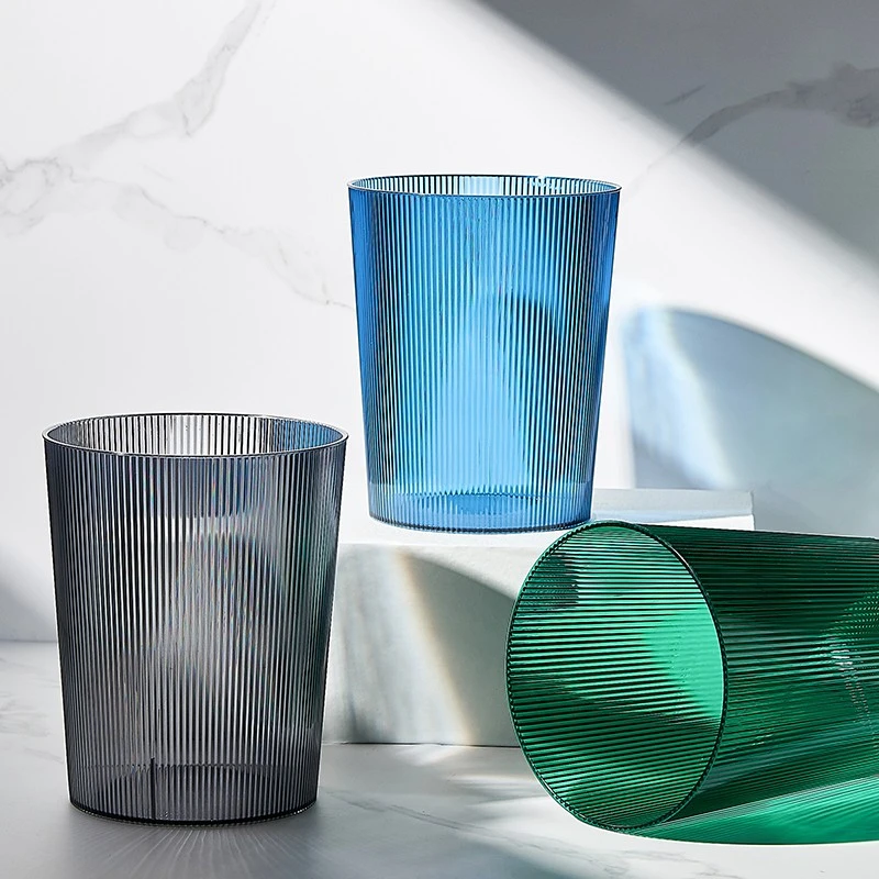 简约ins风大容量垃圾桶客厅通透高级垃圾桶家用透明卫生间垃圾桶