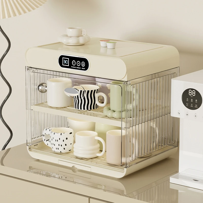 橱明星桌面杀菌杯架茶杯整理储物可沥水拆卸家用杯子置物架收纳盒