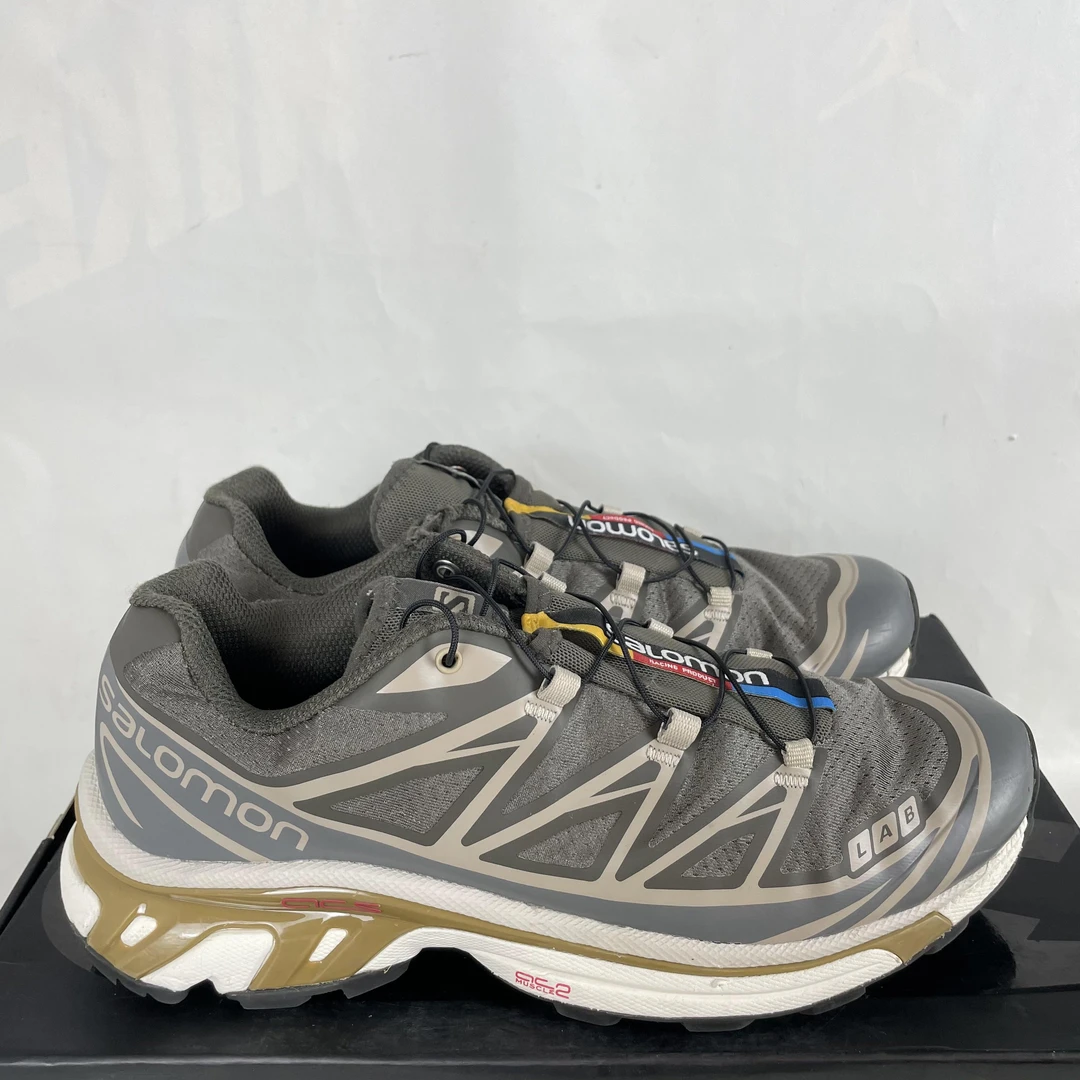 42码 萨洛蒙 中古 XT-6 户外 透气 网布越野 跑鞋 无盒 公价1732