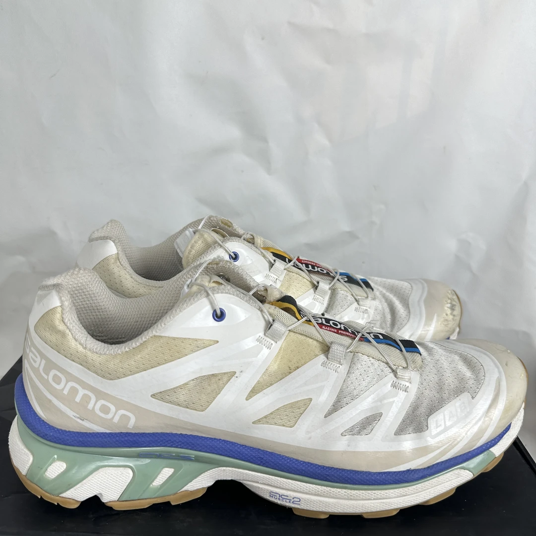 43码 萨洛蒙 中古 XT-6 户外 网布越野 跑鞋 无原鞋垫 公价1859