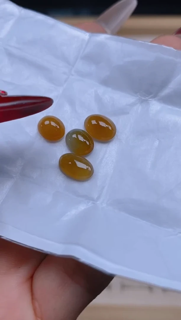 【闪购商品】定制翡翠未镶嵌天然翡翠蛋面未镶嵌35