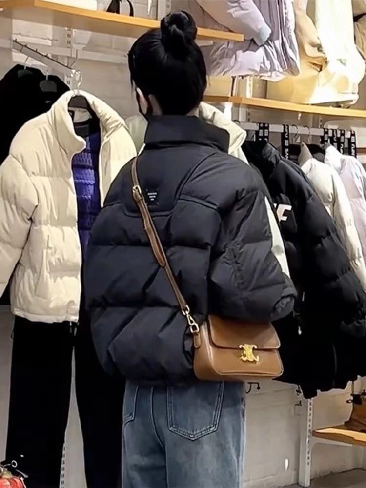 2024冬季新款棉衣外套棉服宽松短款小个子面包服加厚韩版棉袄女05