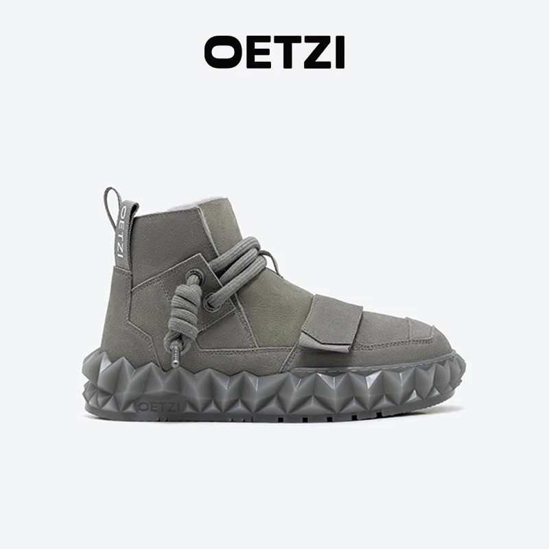 OETZI冰人奥兹丑萌果冻雪地靴男女同款新款冬季皮毛一体