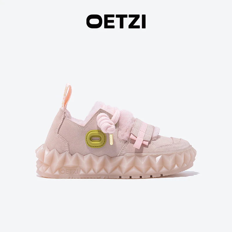 OETZI冰人奥兹丑萌鞋厚底果冻雪地靴女厚底款冬季皮毛一体