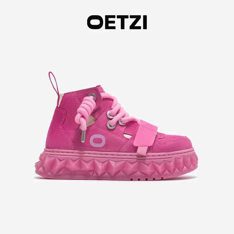 OETZI冰人奥兹丑萌牛刨层新款厚底高帮鞋休闲鞋小众时尚百搭