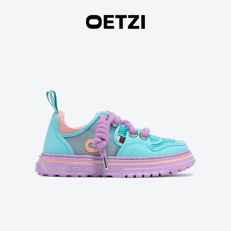 OETZI冰人奥兹丑萌鞋拼接厚底休闲情侣新品低帮时尚通用