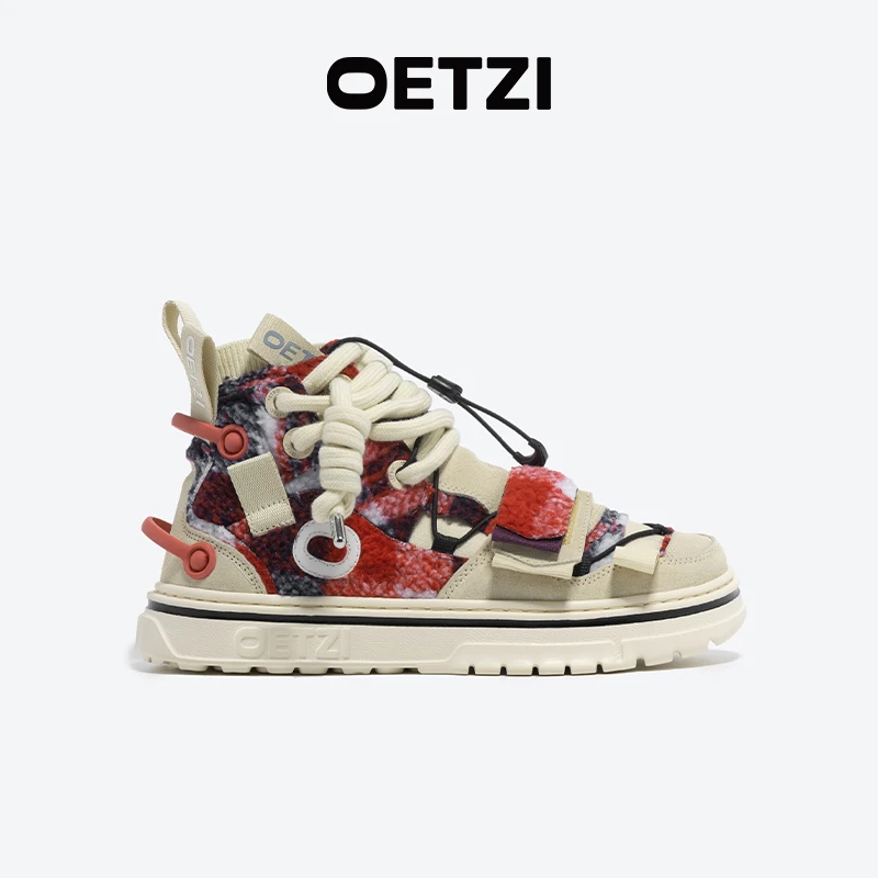 OETZI冰人奥兹高帮厚底秋冬新款丑萌鞋情侣机能风大头鞋情侣鞋