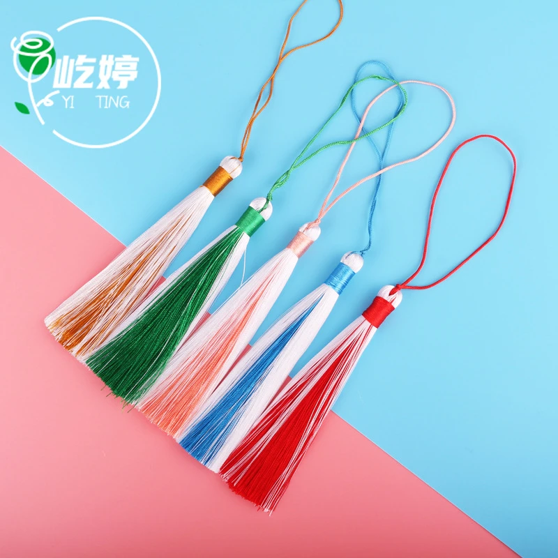 短款夹心流苏DIY手工饰品配件古风挂穗头饰双色手机挂件搭配