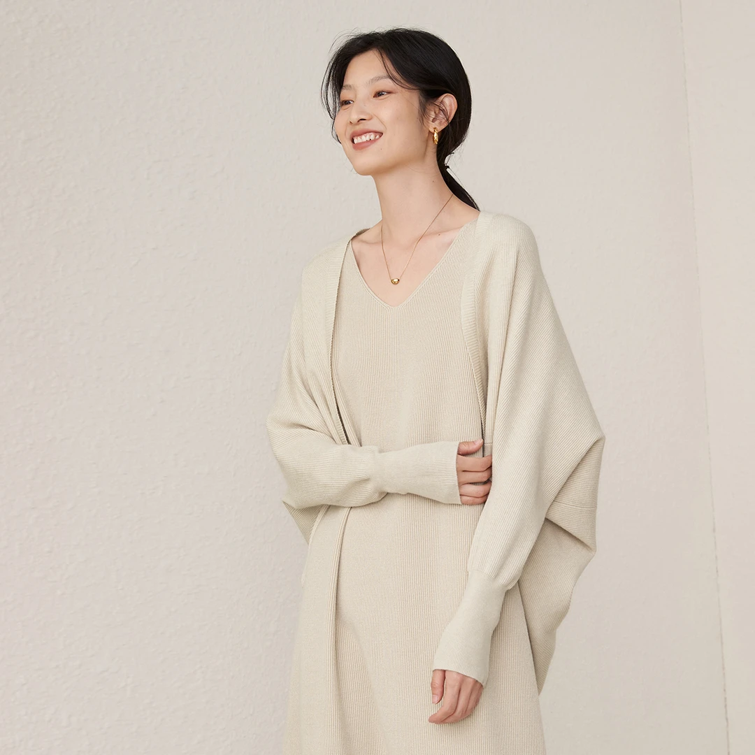 【大叔专享】亦谷简约针织衫新款风宽松气质针织外套G4CAM204