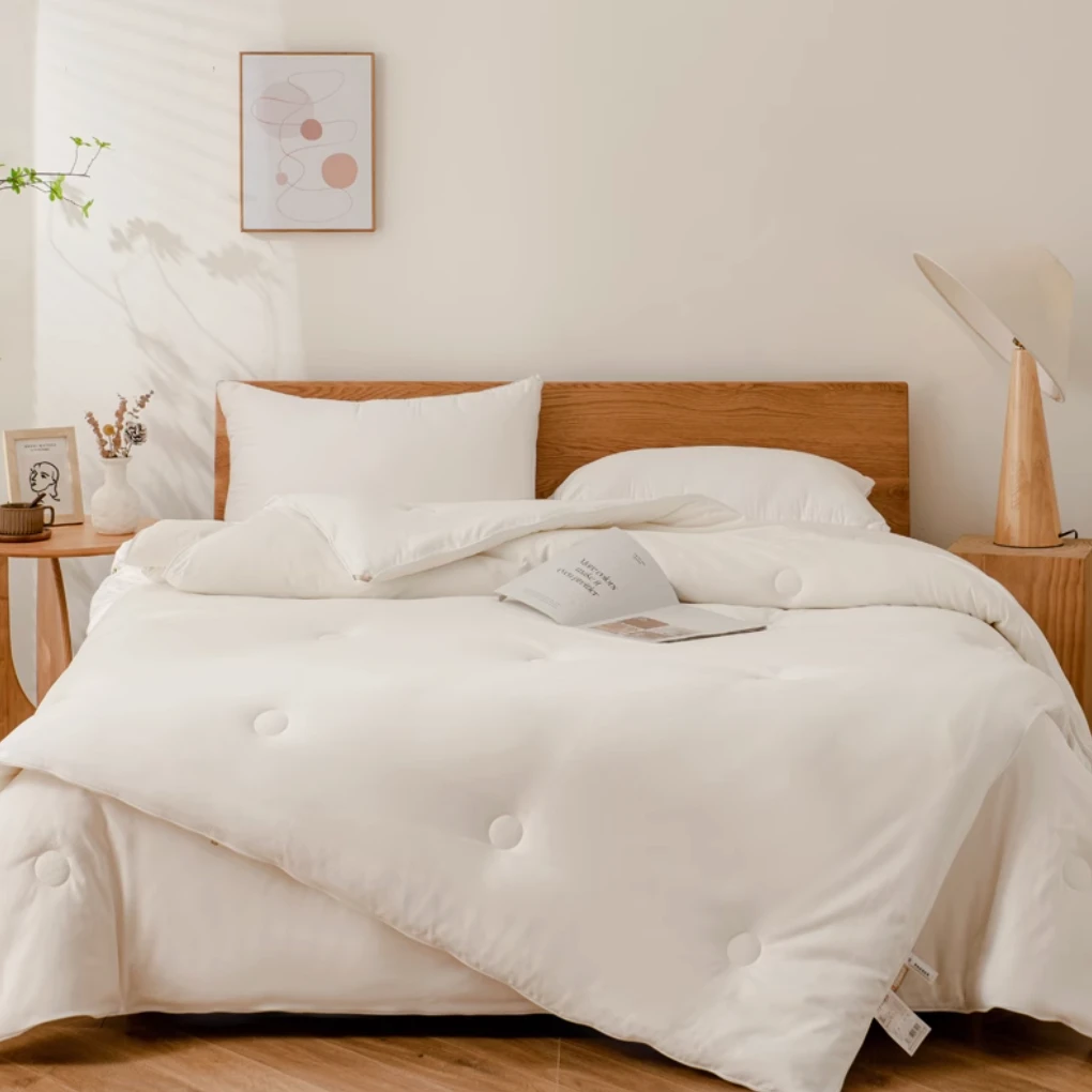 加厚大豆亲肤子母被大豆纤维被子四季通用被芯双人冬被春秋被厚被