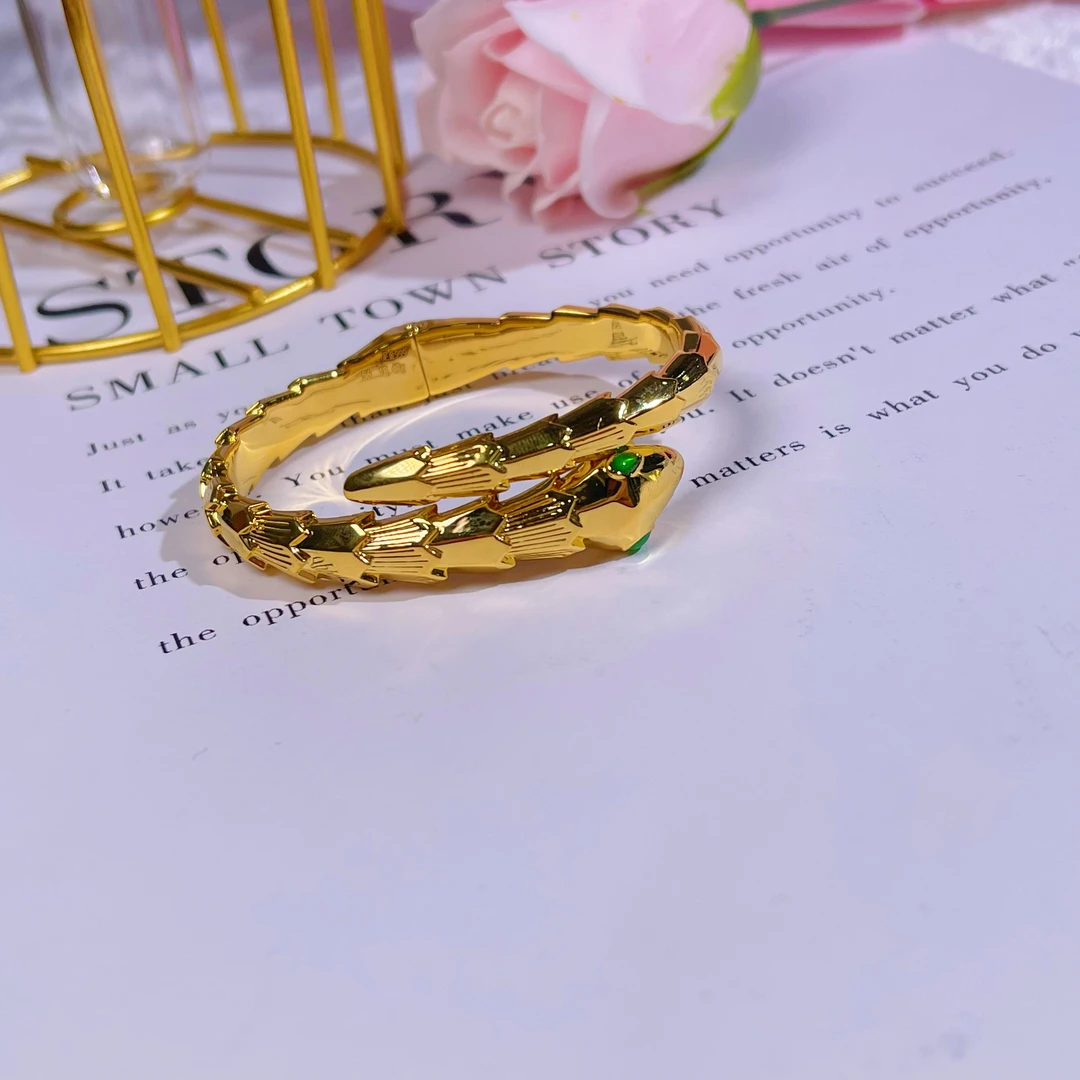 足金999黄金 5D无氰 时尚百搭蛇手镯