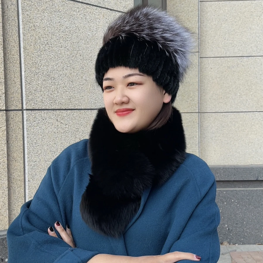 [磁吸款]狐狸毛围巾真毛皮草围巾女整皮秋冬长款保暖加厚毛毛围脖