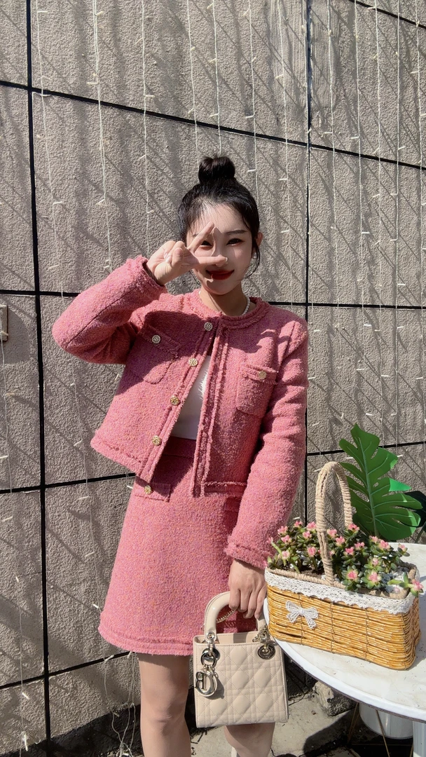 贝姐同款【JN】86D65富家千金羽绒秋冬名媛高级感套裙