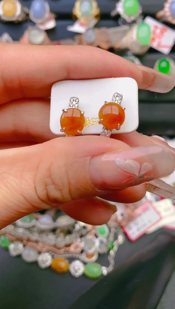 【闪购商品】翡翠戒指银S925镶嵌天然A货翡翠