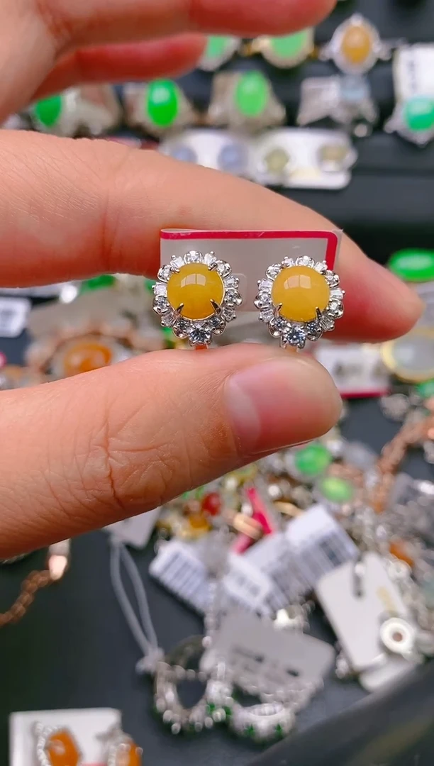 【闪购商品】翡翠戒指银S925镶嵌天然A货翡翠