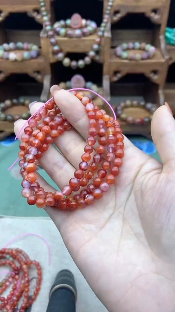 【闪购商品】玛瑙/玉髓·未镶嵌A29-多圈手串