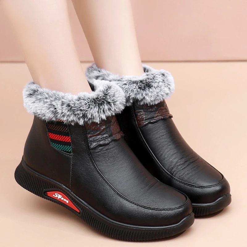 开播福利妈妈棉鞋中老年棉鞋加绒加厚防滑软底舒适好穿百搭