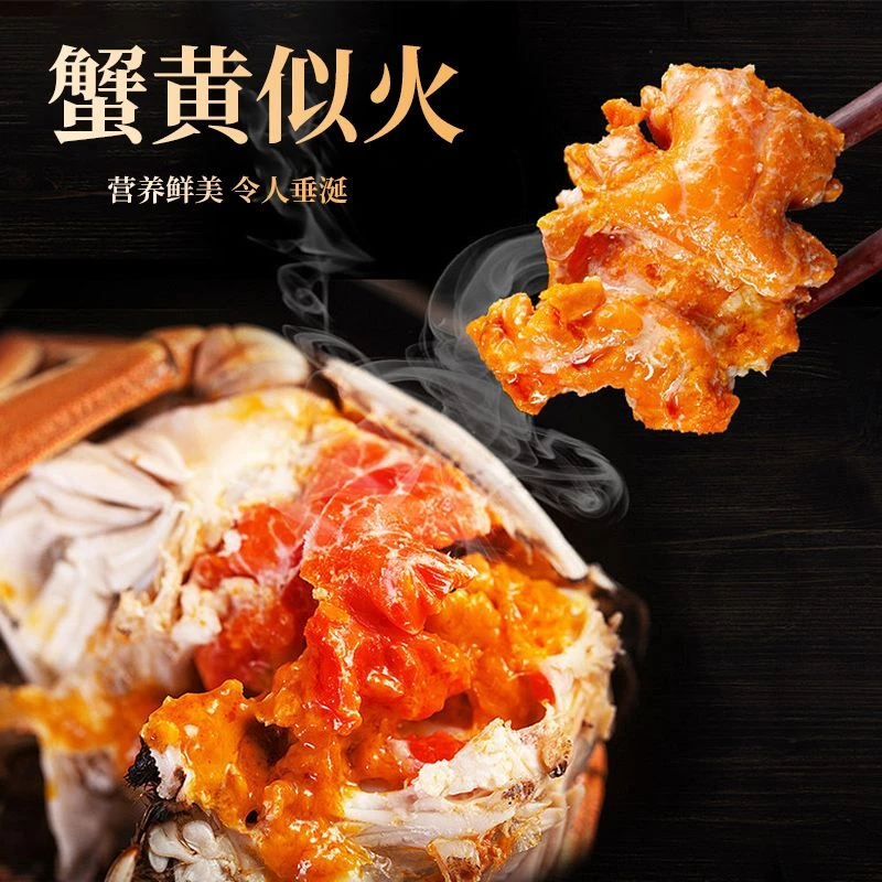 【送2只大母蟹】【原产地直发】4.5两大公蟹8只再送2只3两母蟹到手10只苏州精品蟹