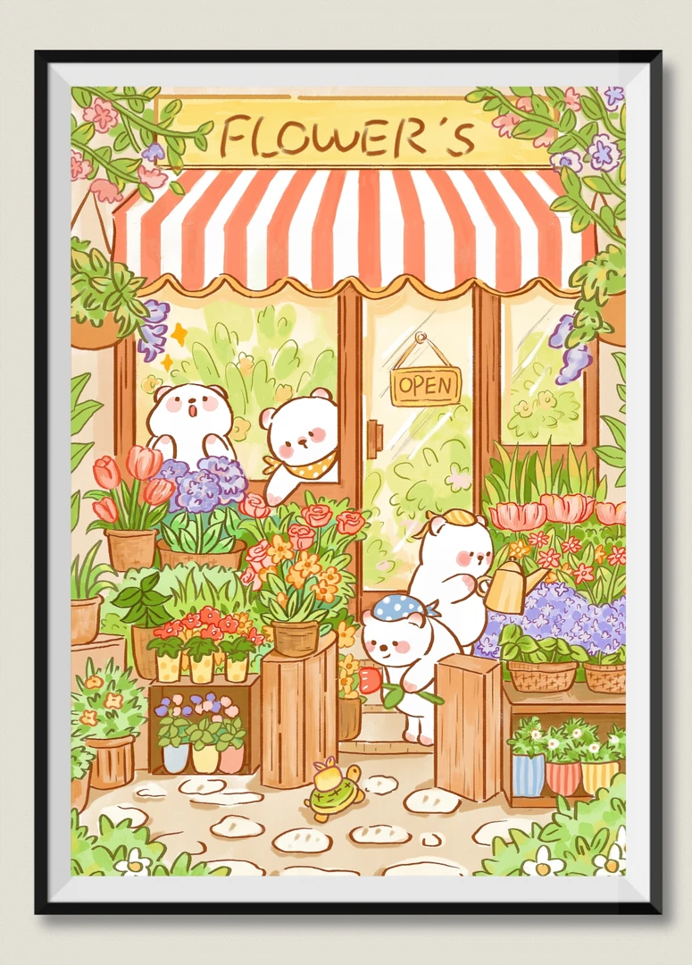 JH熊熊花店60*80金丝布大格四股线47色【无针无工具】