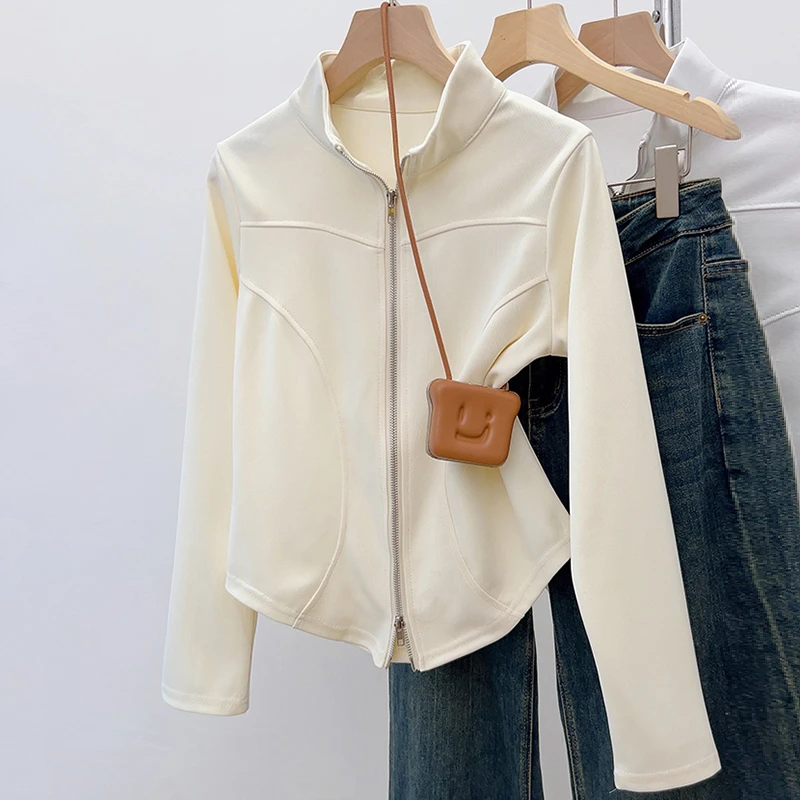 春季大码女装设计感时尚开衫卫衣微胖妹妹宽松遮肚显瘦长袖上衣女