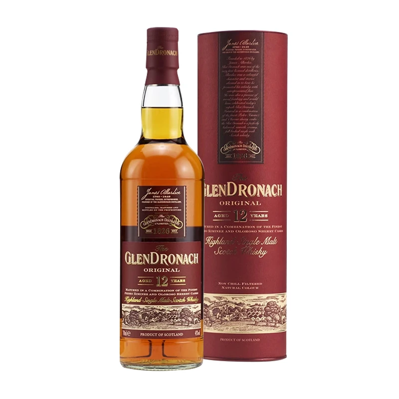 【品牌直营】格兰多纳12年雪莉桶苏格兰高地单一麦芽威士忌洋酒行货