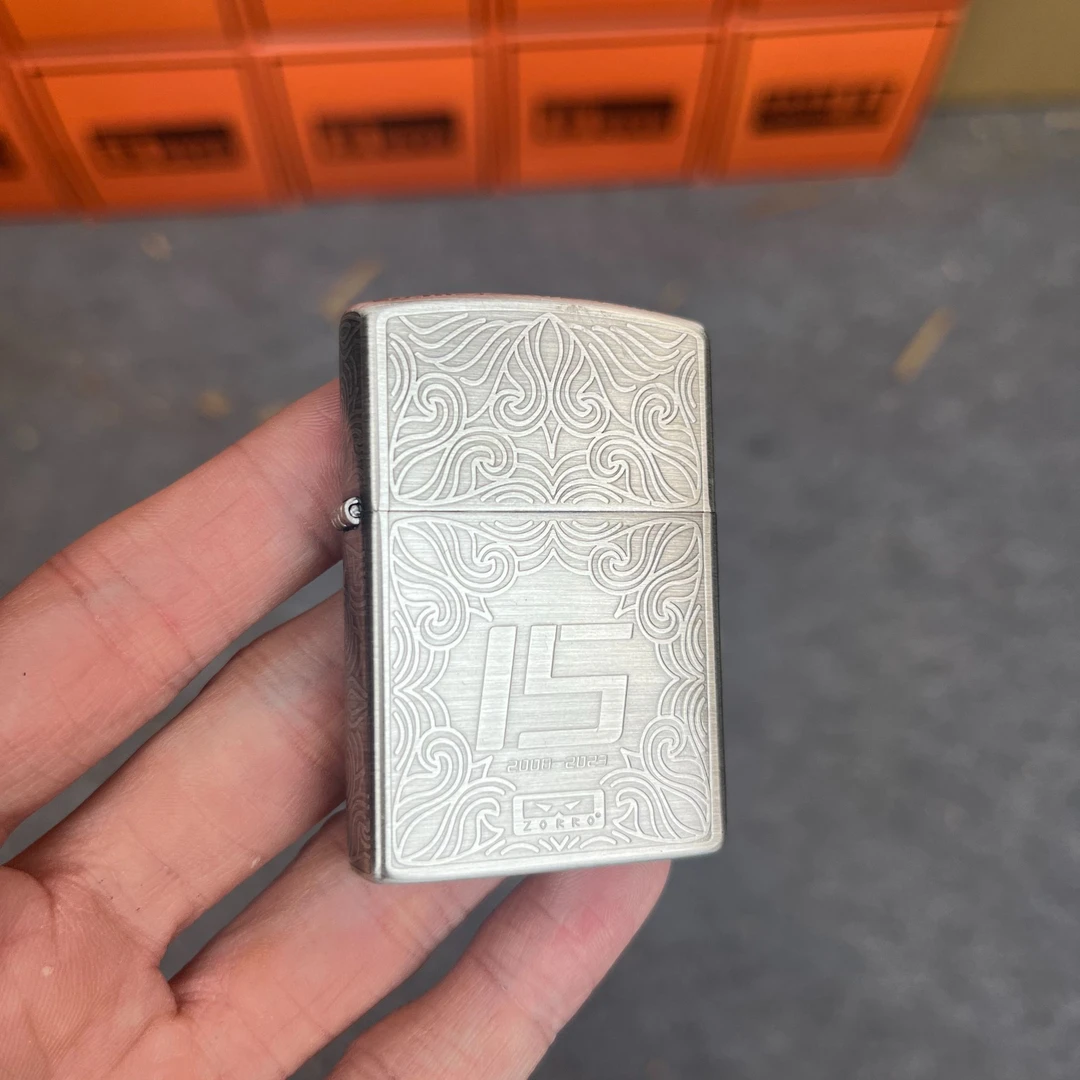 二代纪念煤油打火机15周年限定梵花设计创意礼品（不带油）Z2-1001