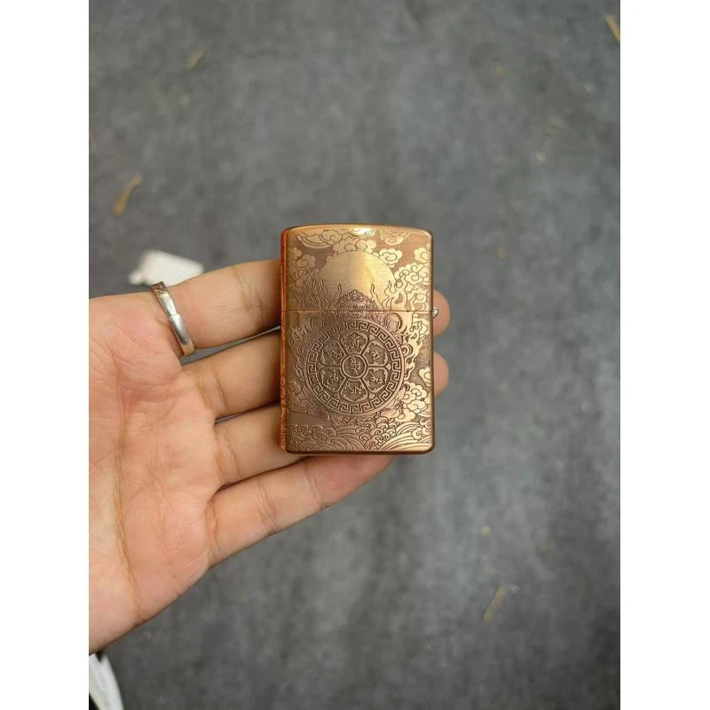 复古防风煤油打火机六字真言深雕创意礼品