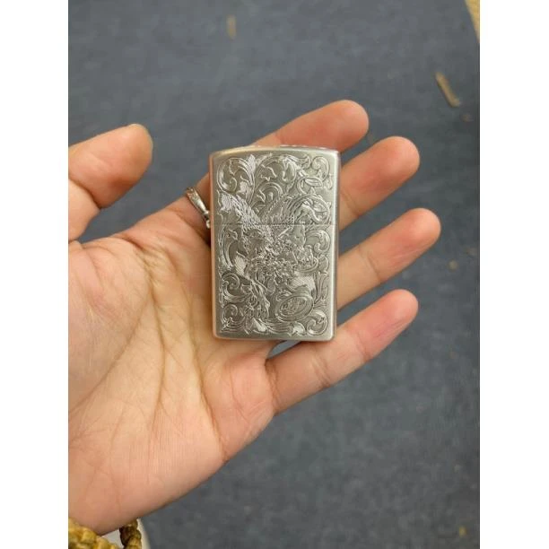 佐罗二代煤油打火机包银唐草貔貅 Z2-1024