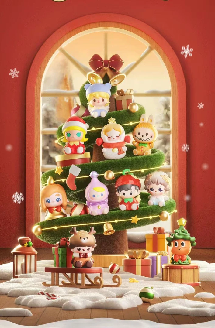 泡泡家圣诞派对系列公仔盲袋