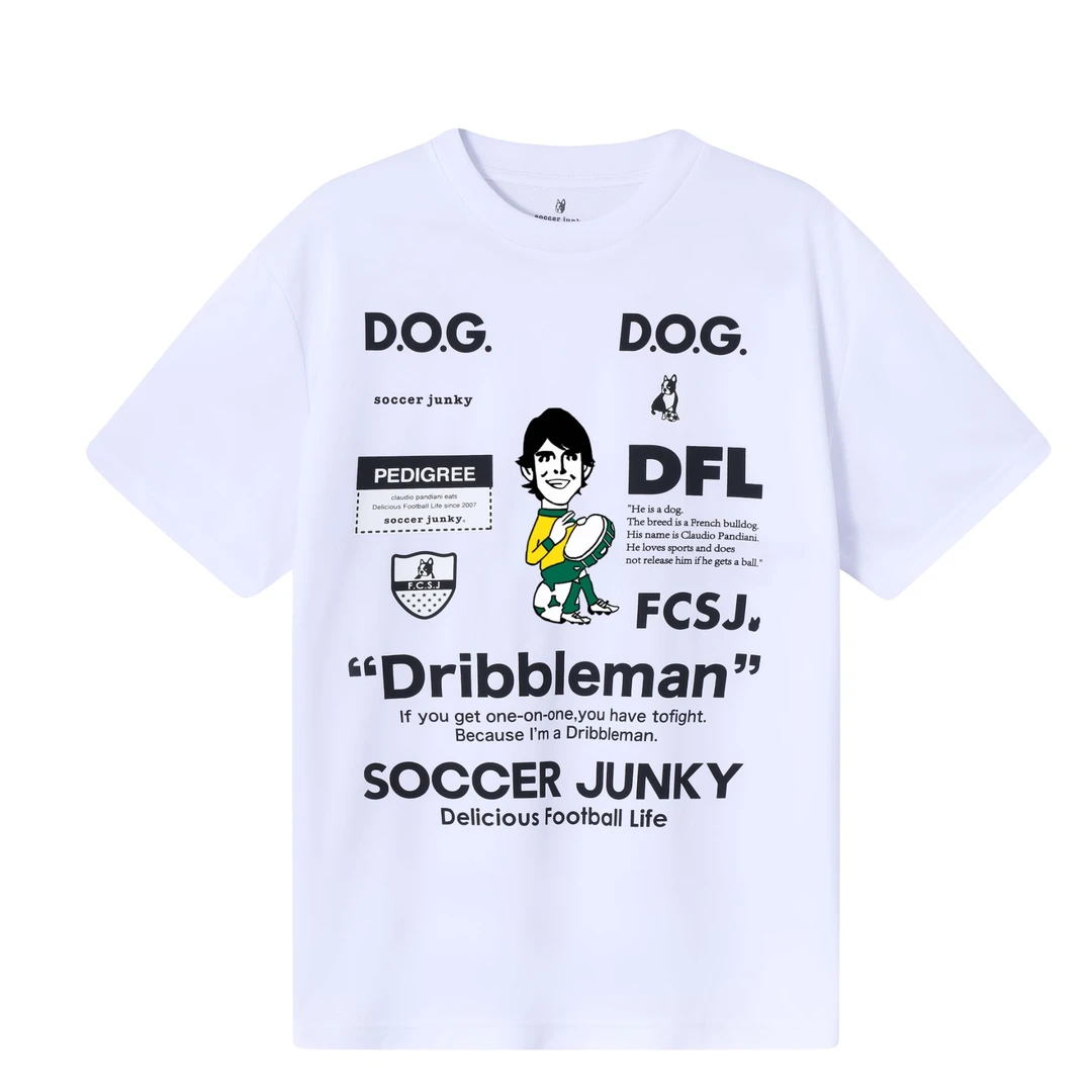 soccerjunky 足球狗 插画师美洲球星夏季速干运动户外圆领短袖T恤