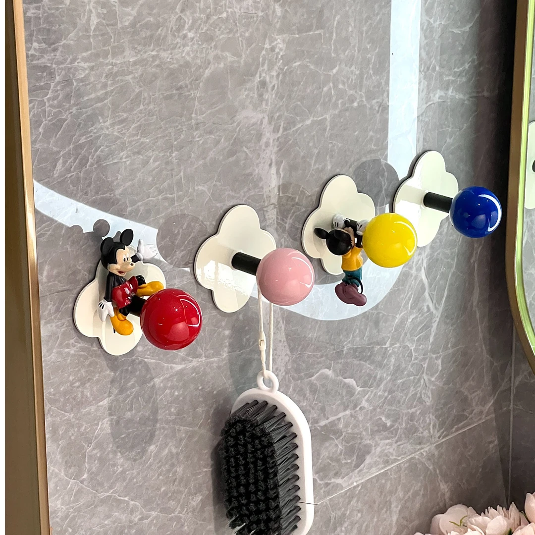 【支点佳居】多巴胺挂钩圆球免打孔多功能钥匙挂架子浴室门后挂钩