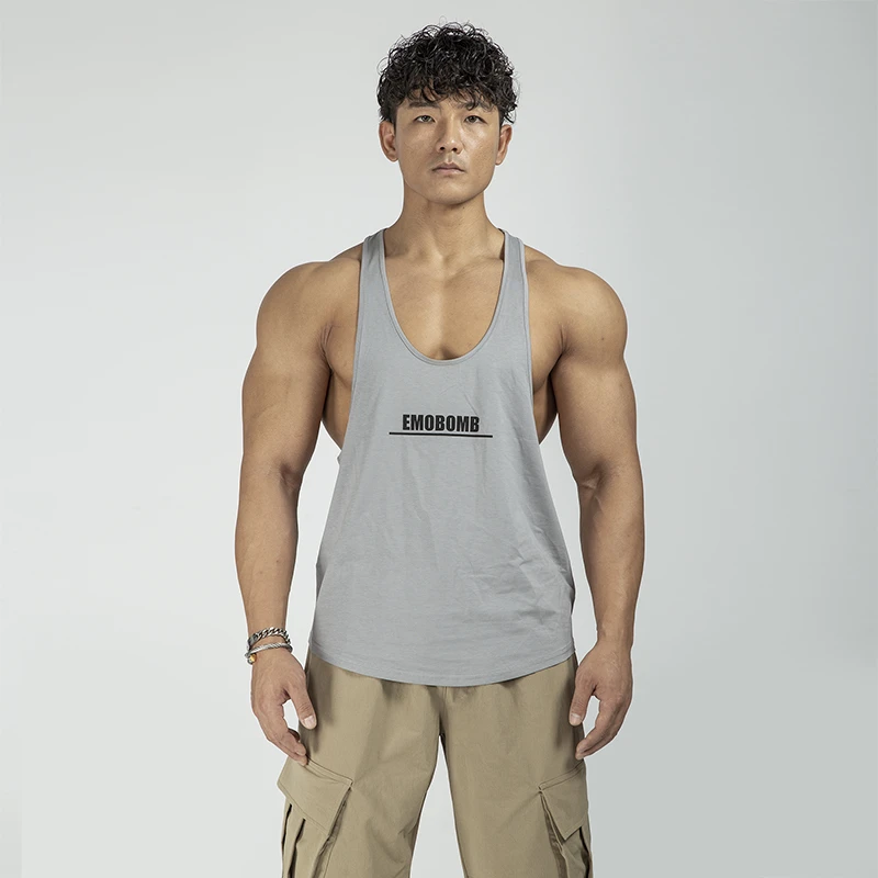 BARBRO运动健身背心潮牌男士夏季坎肩撸铁无袖宽松训练服健身衣服