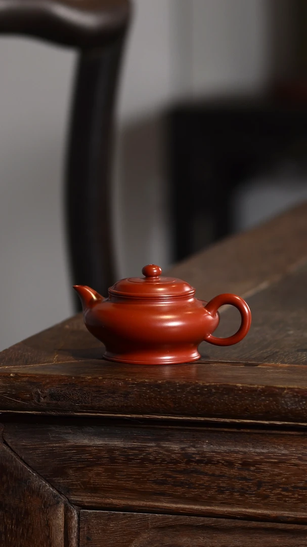 老安顺章广鑫虚扁壶潮州纯手工100cc