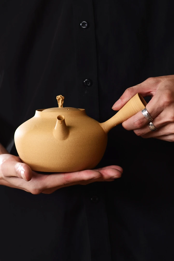 小仓石纯手工侧把砂铫580ml电陶炉炭炉酒精炉通用
