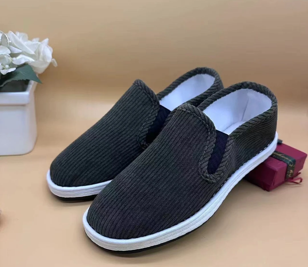 (步步犇腾)加厚款抹茶色军绿色灯芯绒