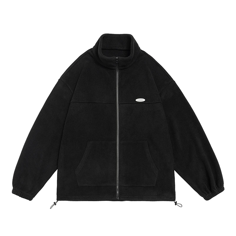 【粉丝福利款】摇粒绒立领保暖外套休闲可当内胆夹克时尚潮流W8167