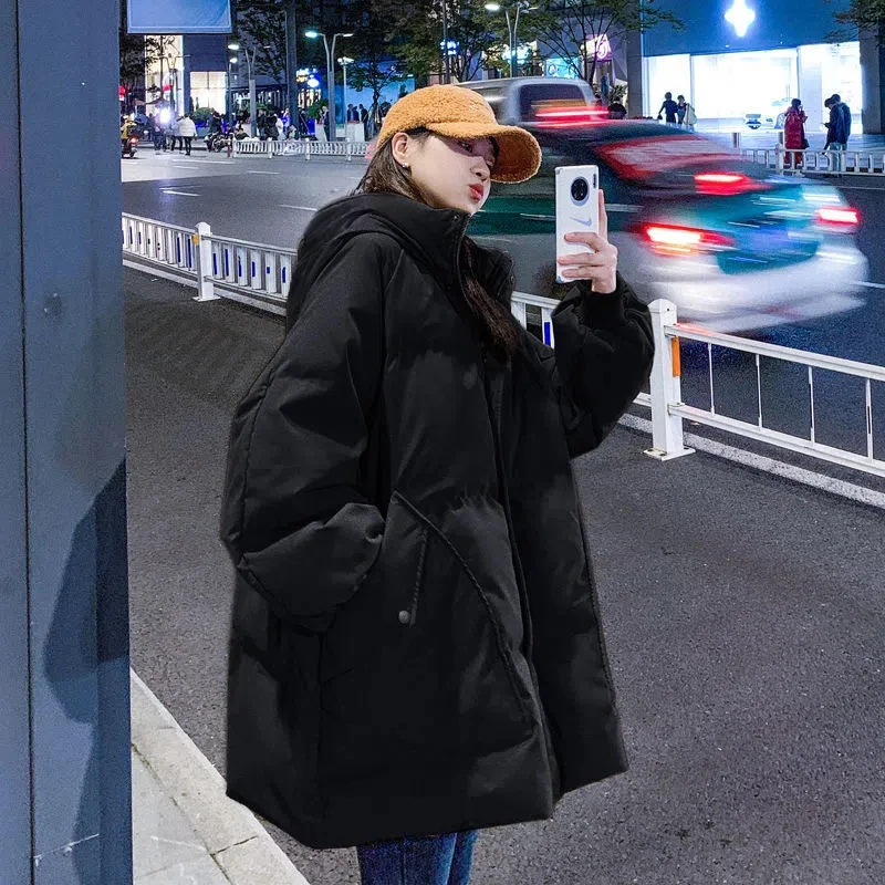 棉服女大码200斤微胖mm显瘦宽松秋冬季外套女装妈妈棉衣加厚棉袄