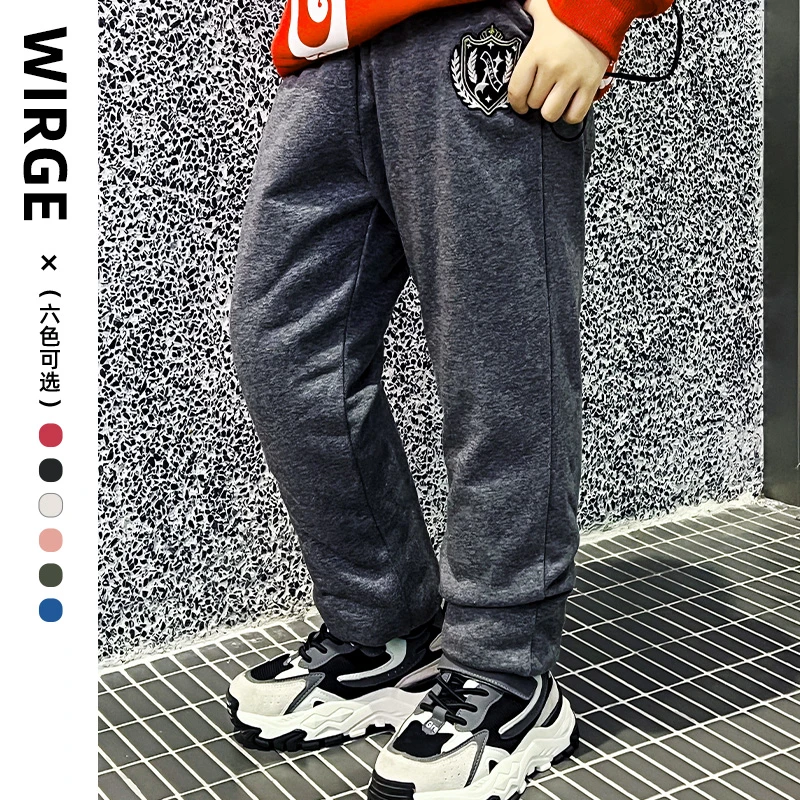 韦氏儿童羽绒裤女童男童高腰加厚外穿冬季新款中大保暖长早春萌娃