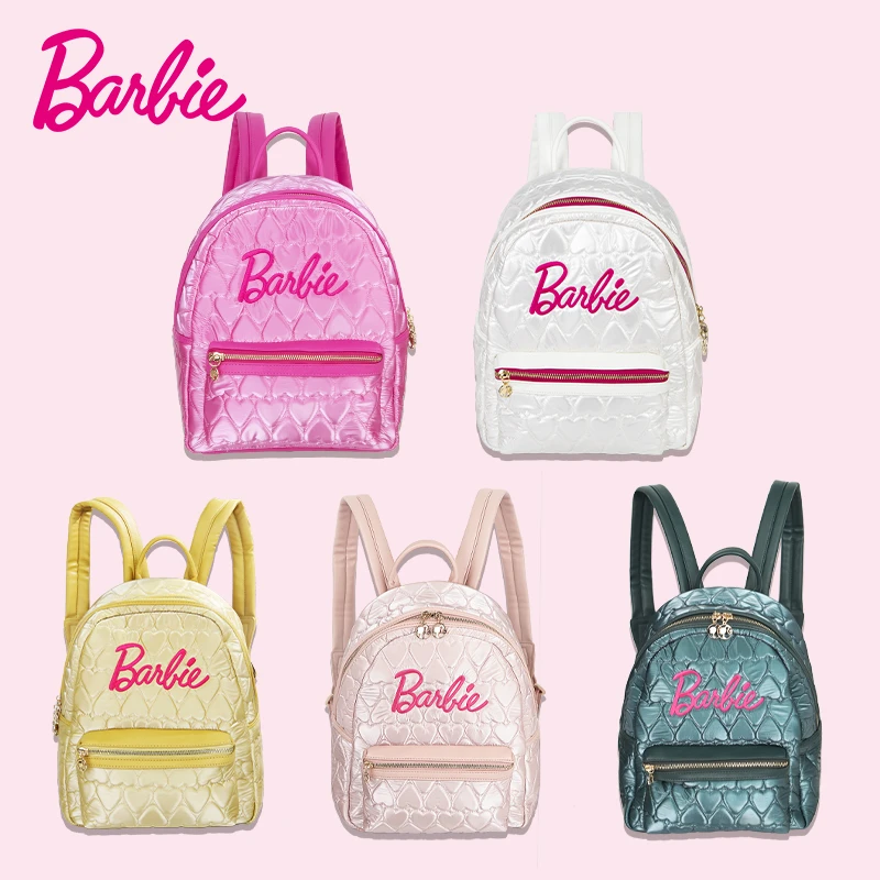 BARBIE/芭比【Barbie芭比官方正品】心形潮流轻便女生双肩背包百搭