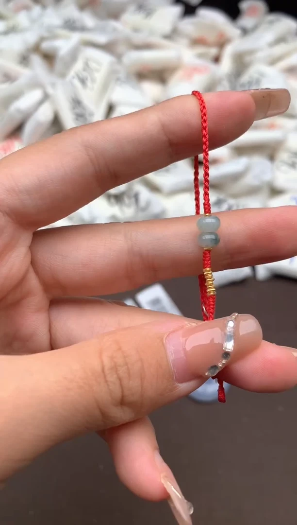 【闪购商品】翡翠手绳18K金镶嵌一