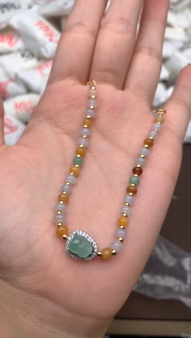 【闪购商品】翡翠手链银S925镶嵌一